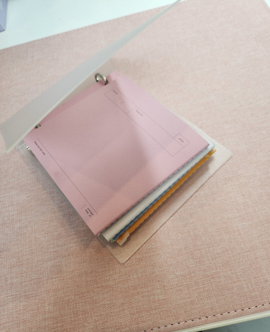 아날로그키퍼 PP노트·커버로 만든 다이어리.